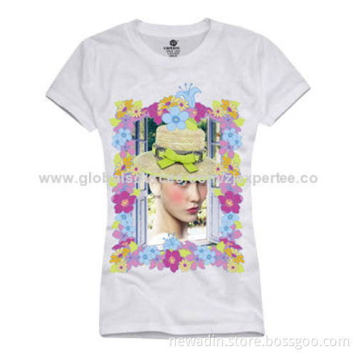Large Area Fashion Printed T-shirts for Women, Slim Fit DesignNew